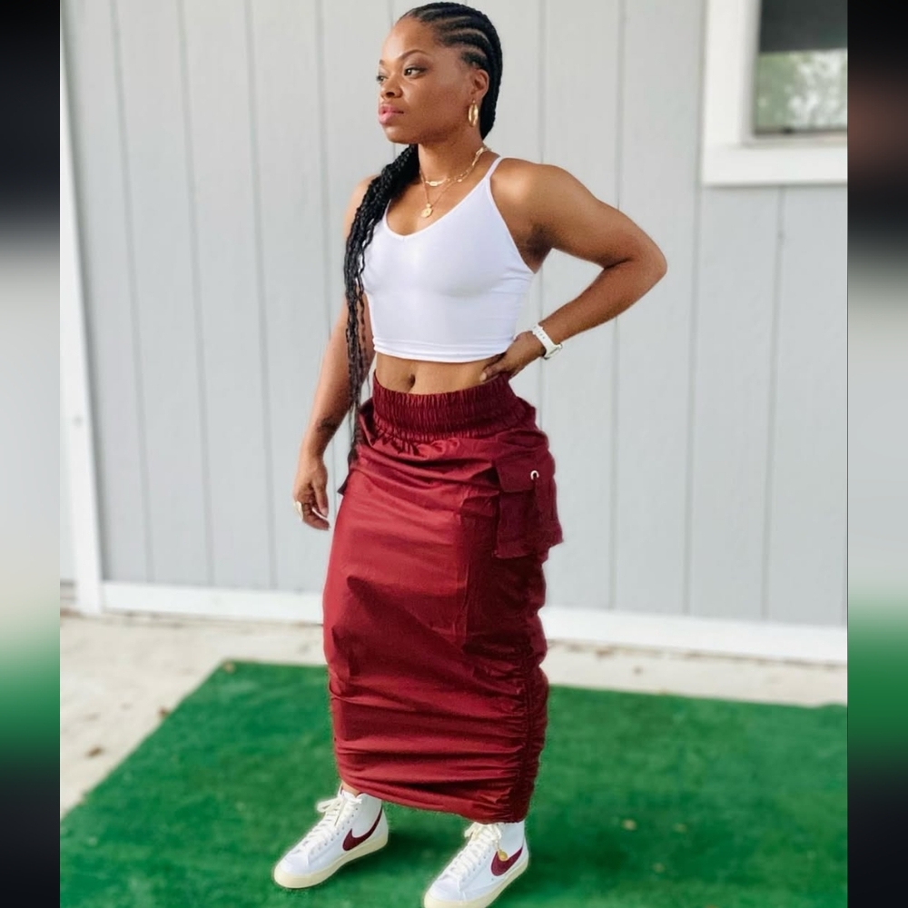Plus size CARGO SKIRT